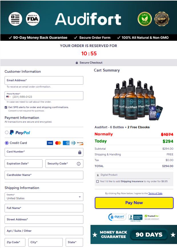 Audifort - Secure checkout